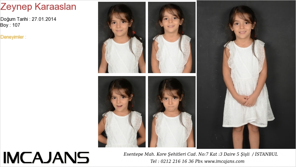 Zeynep Karaaslan - IMC AJANS