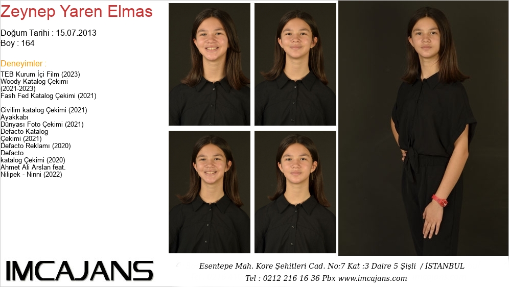 Zeynep Yaren Elmas - IMC AJANS