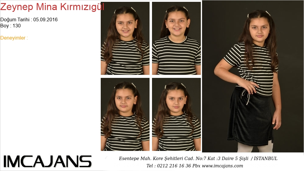 Zeynep Mina Krmzgl - IMC AJANS