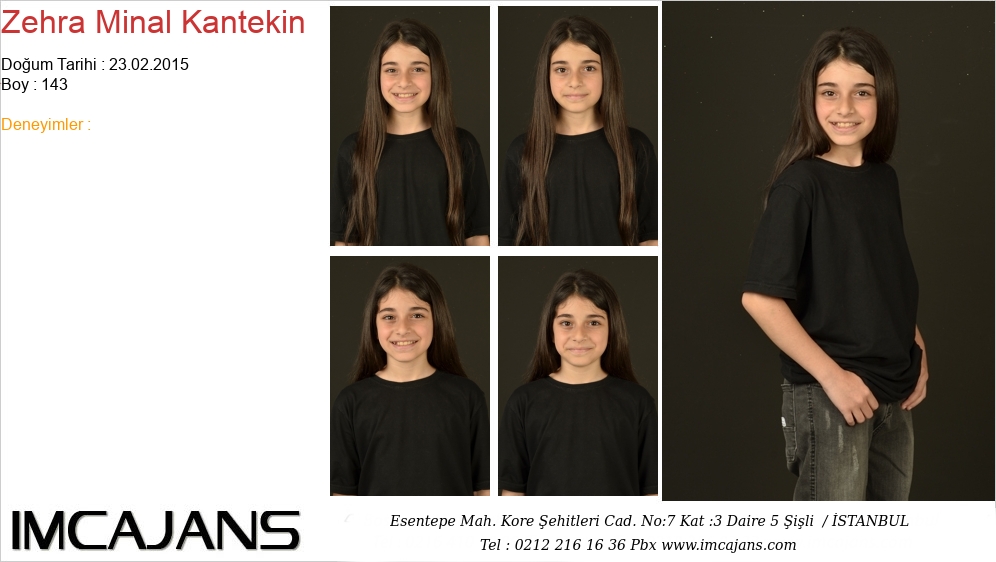 Zehra Minal Kantekin - IMC AJANS