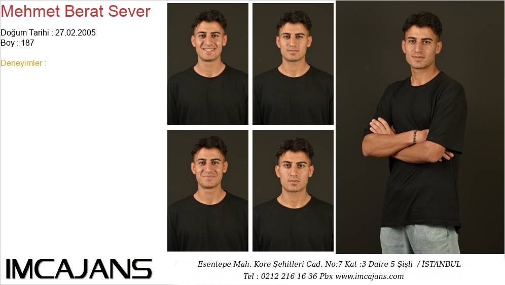 Mehmet Berat Sever - IMC AJANS