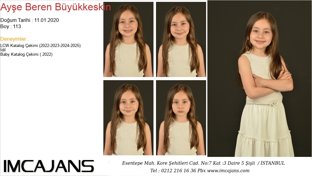 Aye Beren Bykkeskin - IMC AJANS