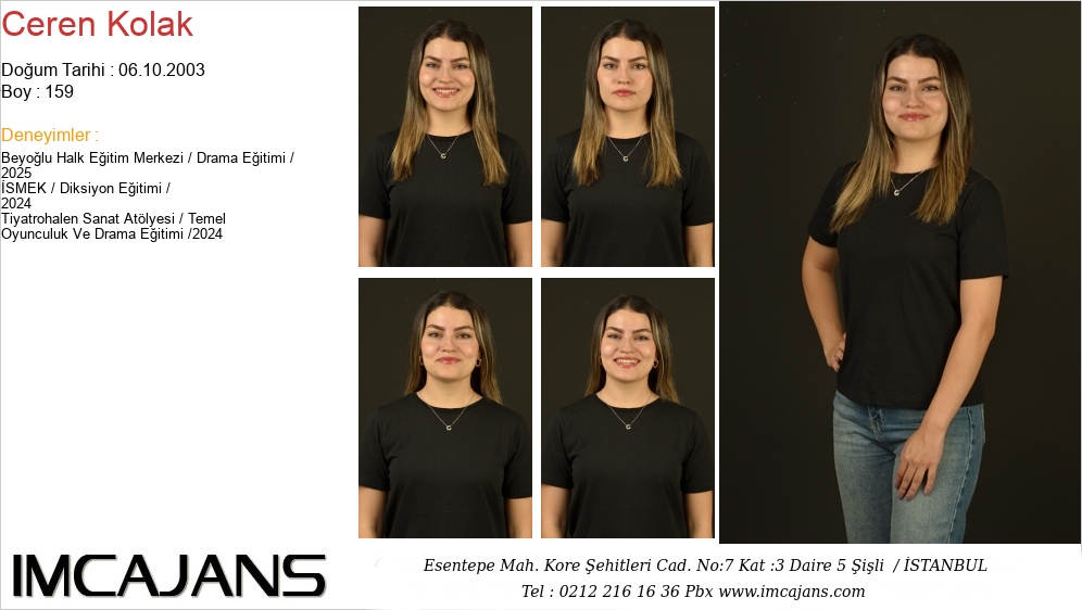 Ceren Kolak - IMC AJANS