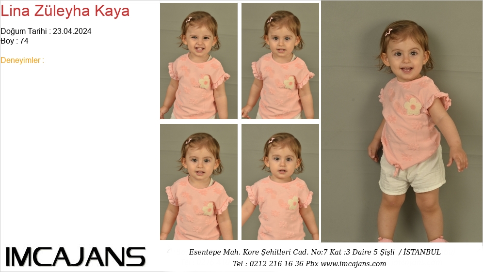 Lina Zleyha Kaya - IMC AJANS