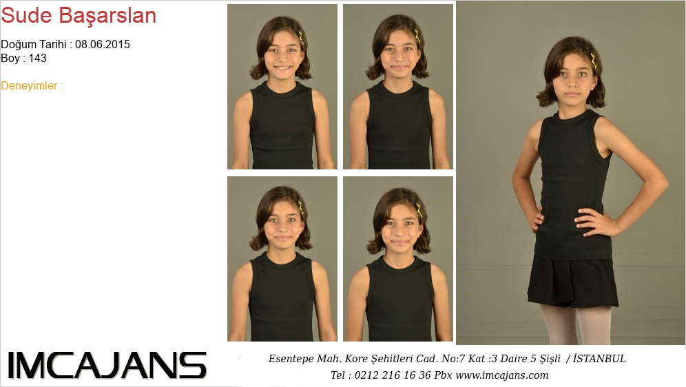Sude Baarslan - IMC AJANS