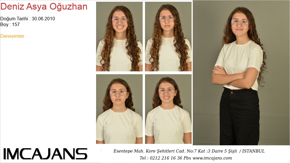 Deniz Asya Ouzhan - IMC AJANS