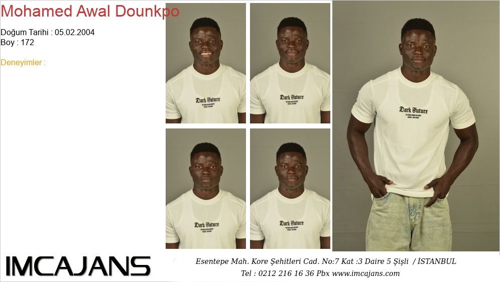 Mohamed Awal Dounkpo - IMC AJANS