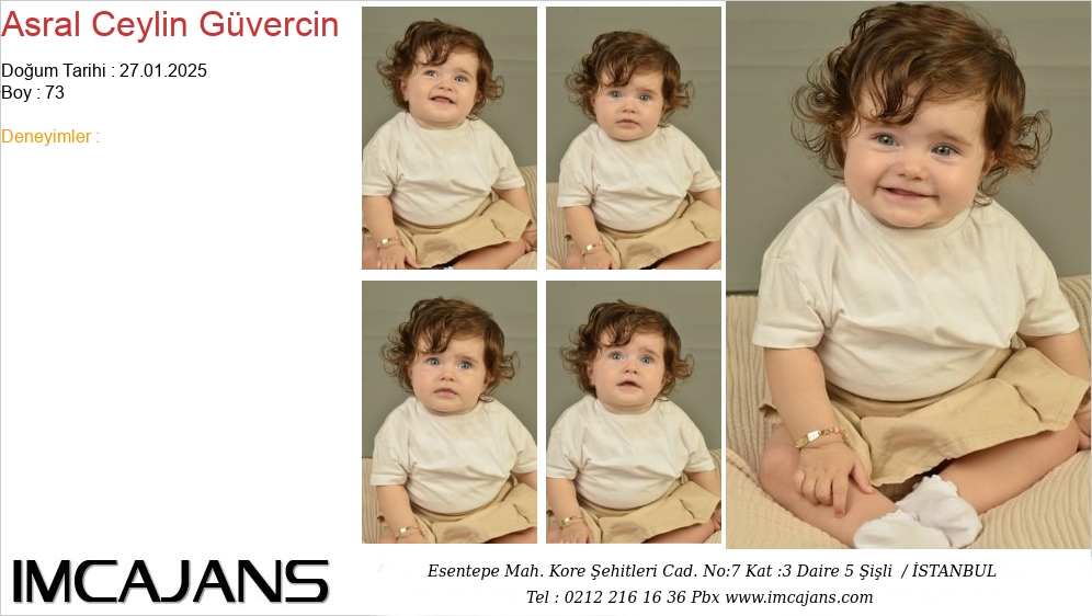 Asral Ceylin Gvercin - IMC AJANS