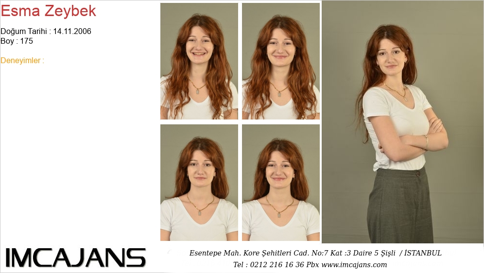Esma Zeybek - IMC AJANS
