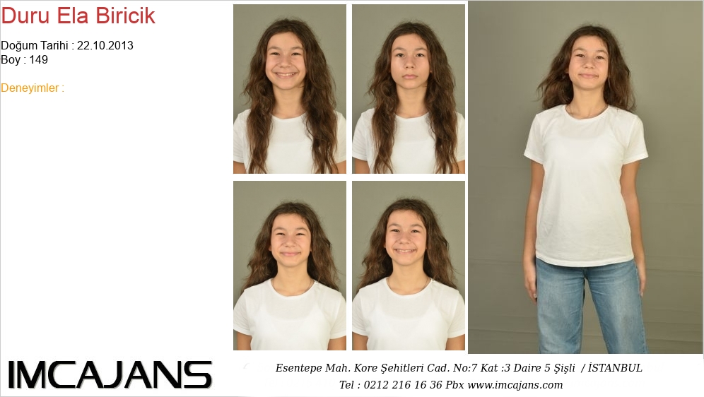 Duru Ela Biricik - IMC AJANS