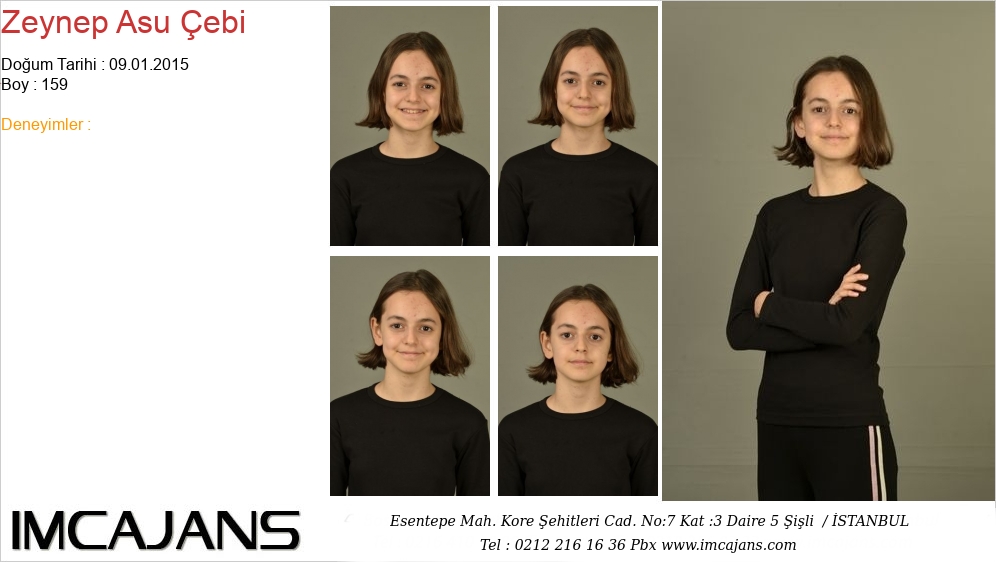 Zeynep Asu �ebi - IMC AJANS