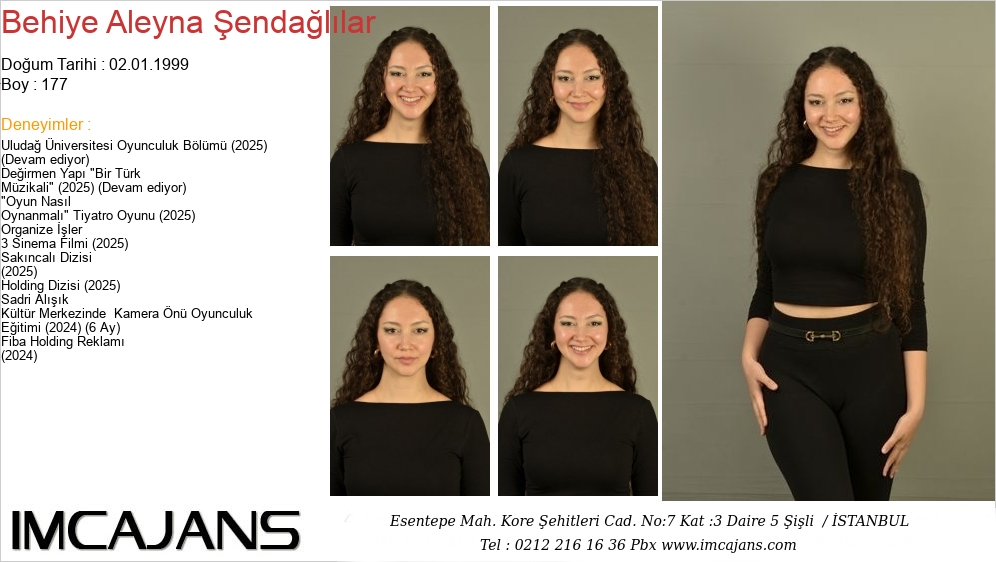 Behiye Aleyna endallar - IMC AJANS