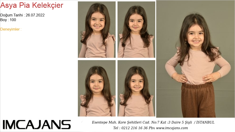 Asya Pia Kelekier - IMC AJANS