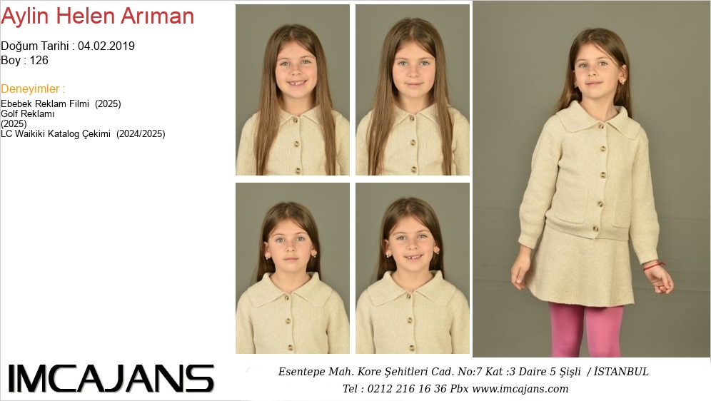 Aylin Helen Ar�man - IMC AJANS