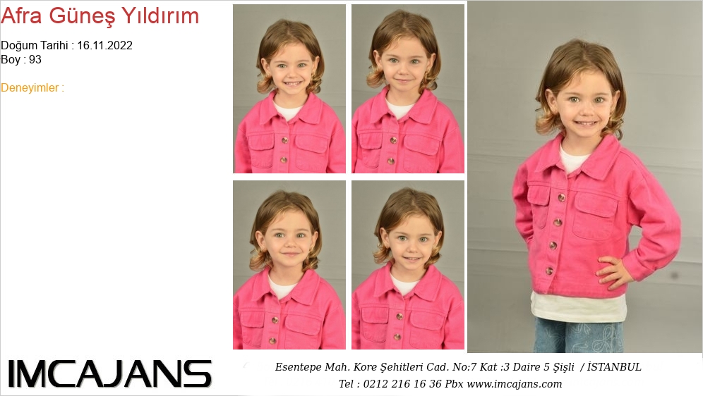 Afra Gne Yldrm - IMC AJANS