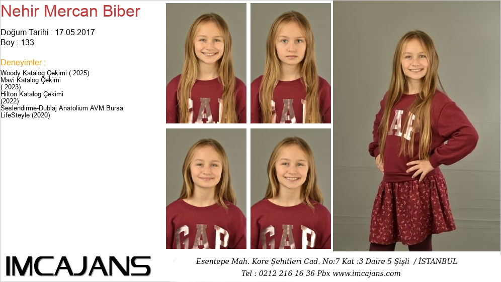 Nehir Mercan Biber - IMC AJANS