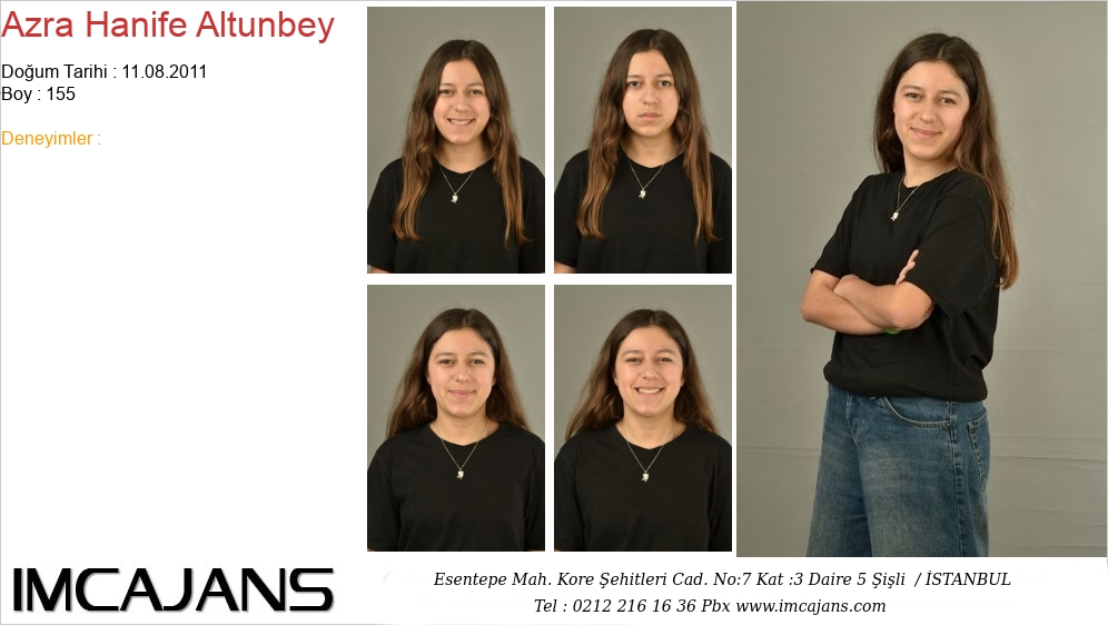 Azra Hanife Altunbey - IMC AJANS