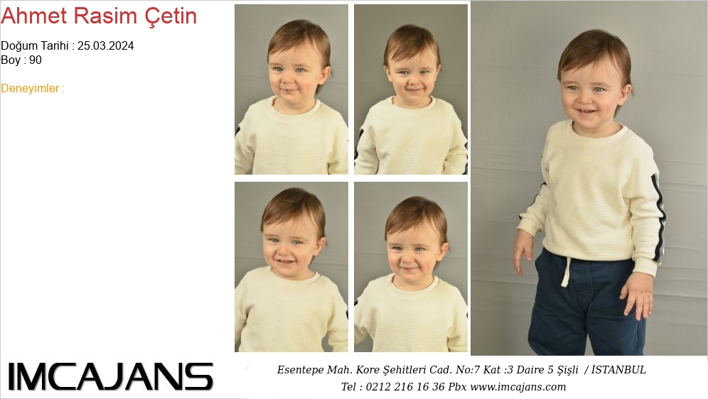 Ahmet Rasim etin - IMC AJANS