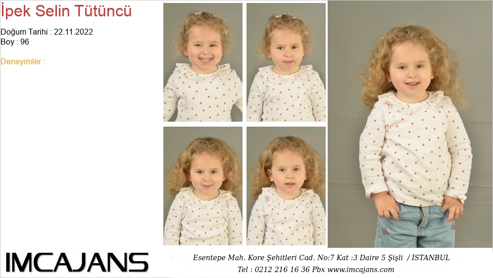 �pek Selin T�t�nc� - IMC AJANS