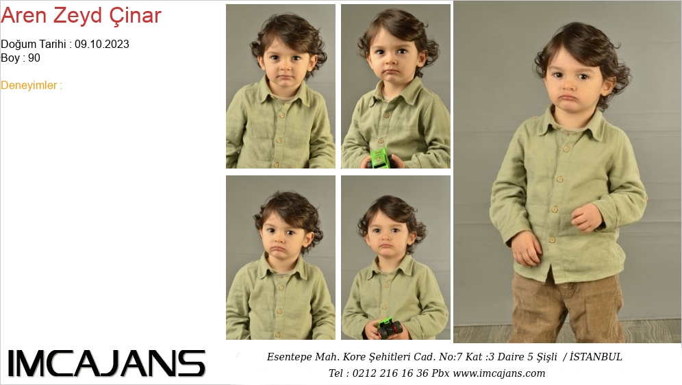 Aren Zeyd �inar - IMC AJANS