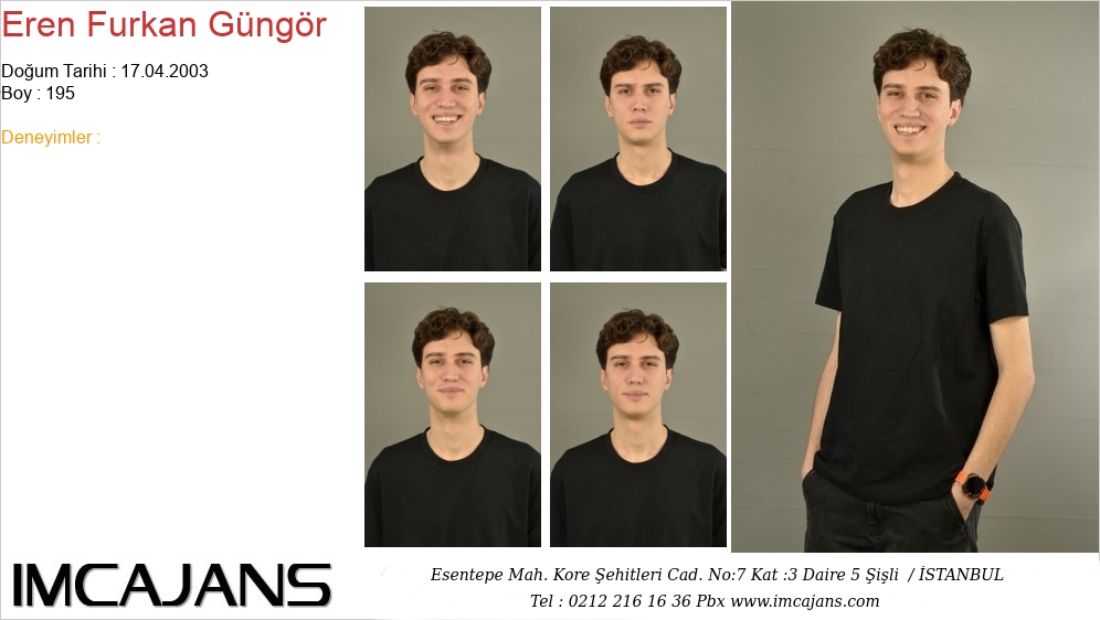 Eren Furkan G�ng�r - IMC AJANS