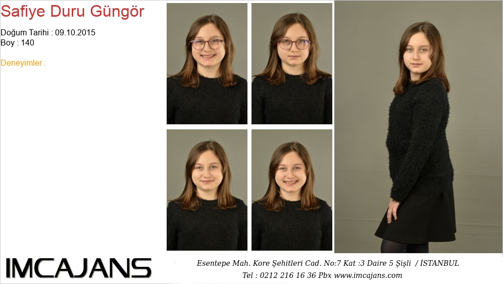 Safiye Duru G�ng�r - IMC AJANS