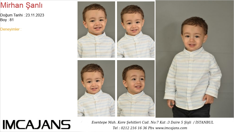 Mirhan �anl� - IMC AJANS