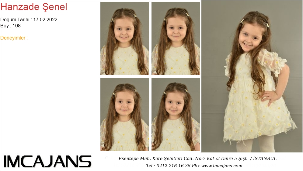 Hanzade �enel - IMC AJANS