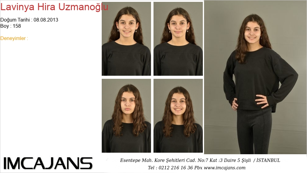 Lavinya Hira Uzmano�lu - IMC AJANS