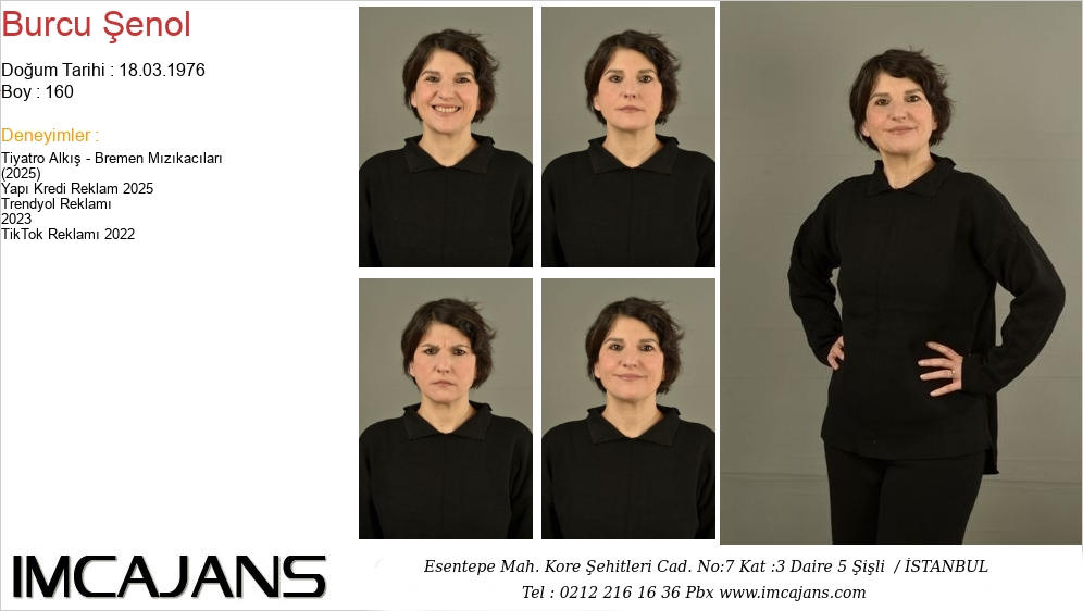 Burcu �enol - IMC AJANS