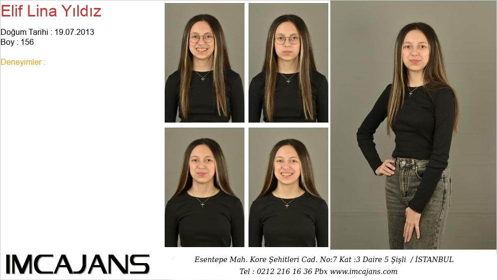 Elif Lina Y�ld�z - IMC AJANS