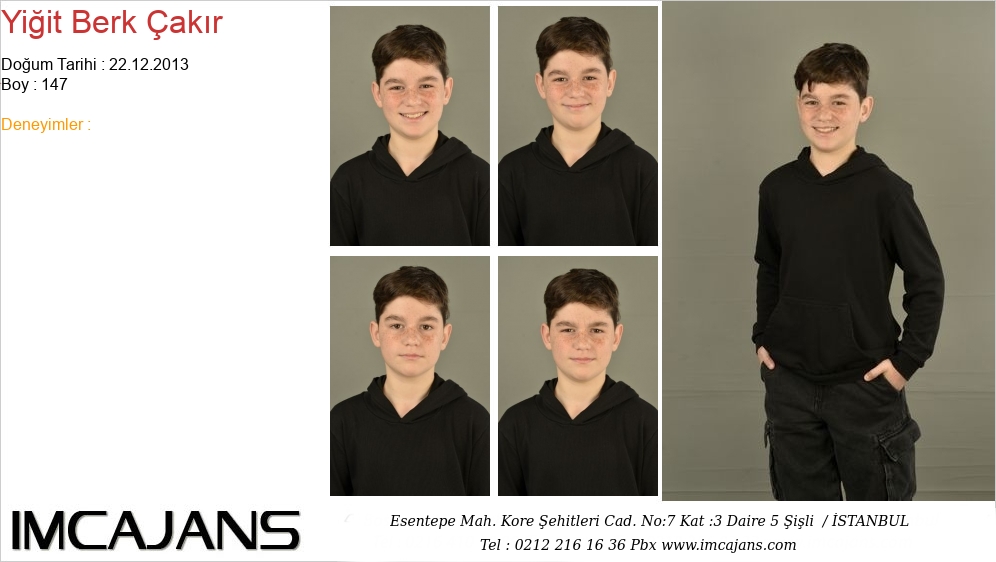 Yi�it Berk �ak�r - IMC AJANS