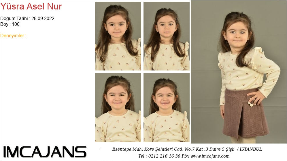 Y�sra Asel Nur - IMC AJANS