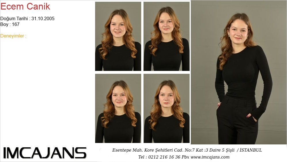 Ecem Canik - IMC AJANS