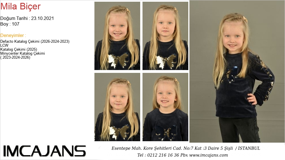 Mila Bi�er - IMC AJANS