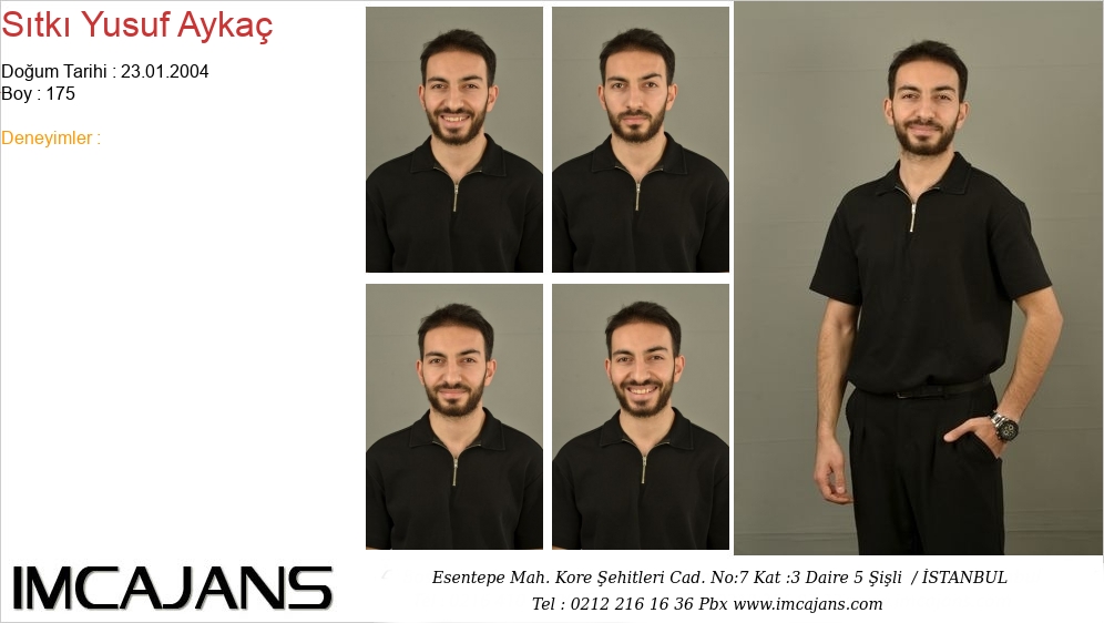 S�tk� Yusuf Ayka� - IMC AJANS