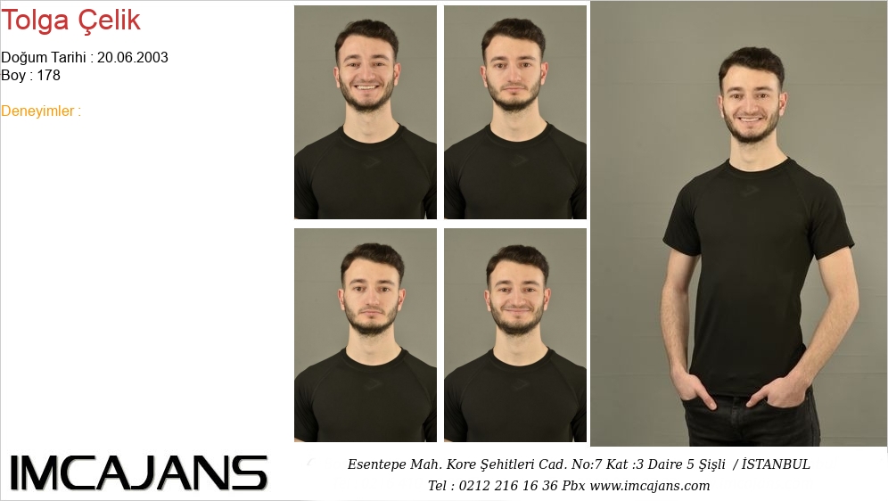 Tolga �elik - IMC AJANS