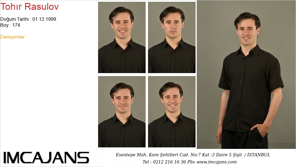 Toh�r Rasulov - IMC AJANS