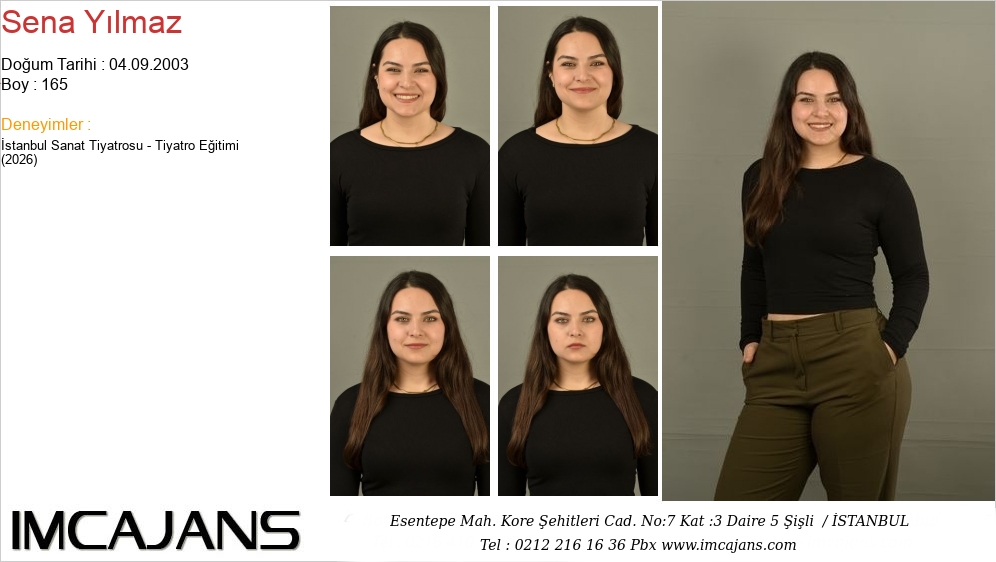 Sena Y�lmaz - IMC AJANS