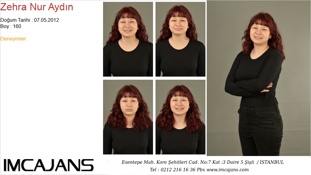 Zehra Nur Ayd�n - IMC AJANS