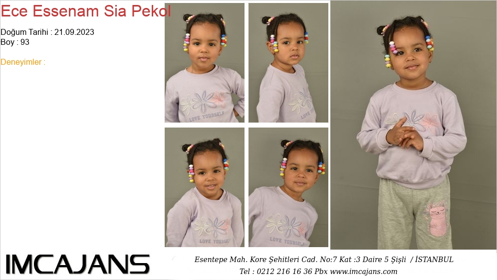 Ece Essenam Sia Pekol - IMC AJANS