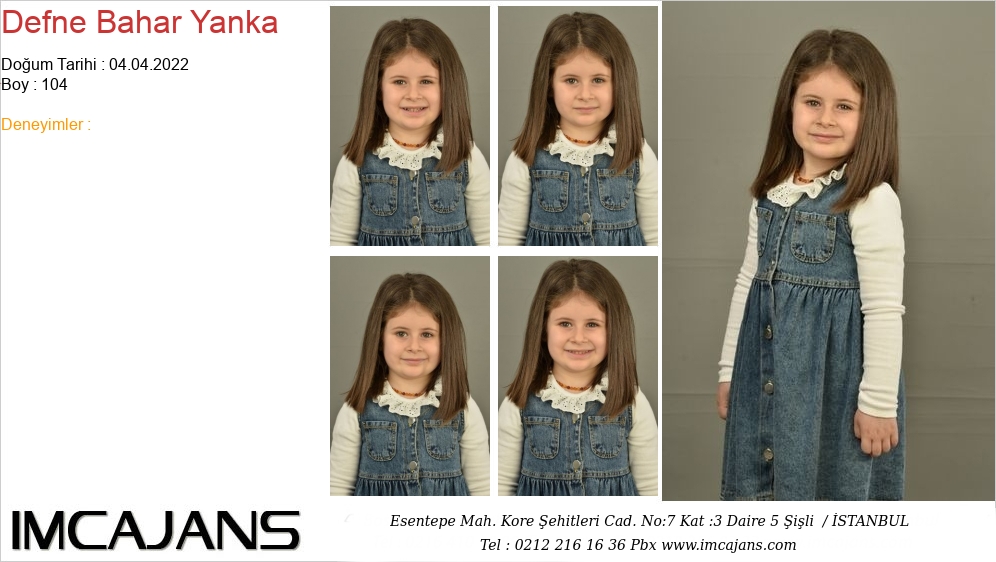 Defne Bahar Yanka - IMC AJANS