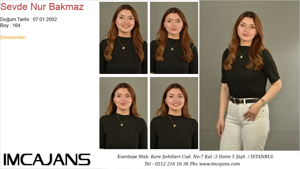 Sevde Nur Bakmaz - IMC AJANS