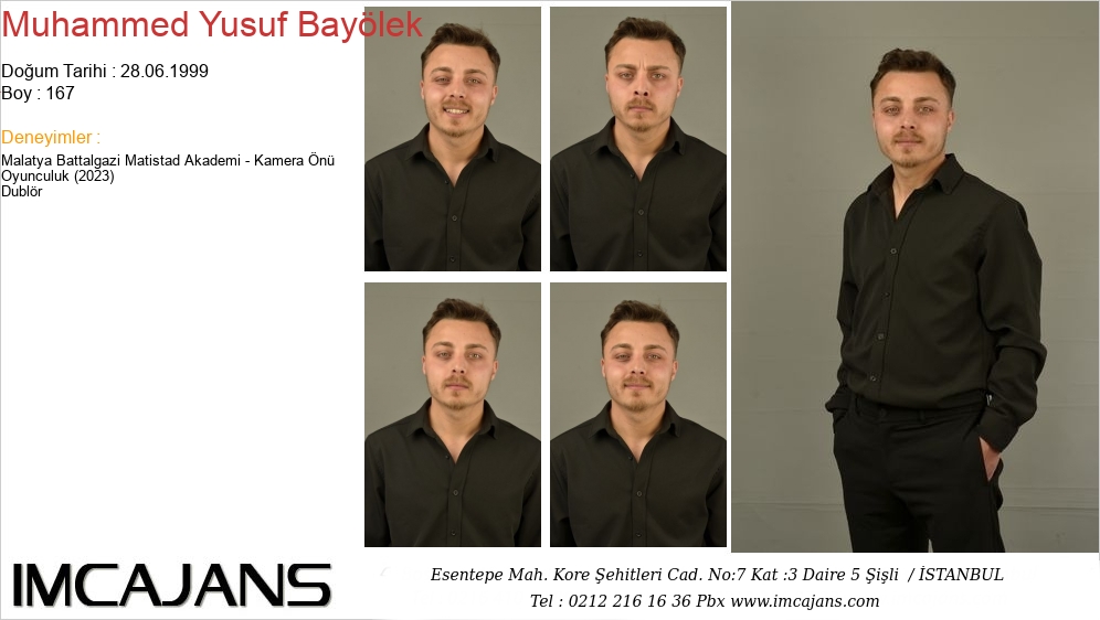 Muhammed Yusuf Bay�lek - IMC AJANS