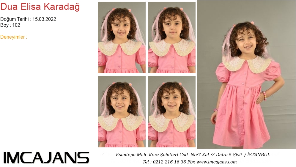 Dua Elisa Karada� - IMC AJANS