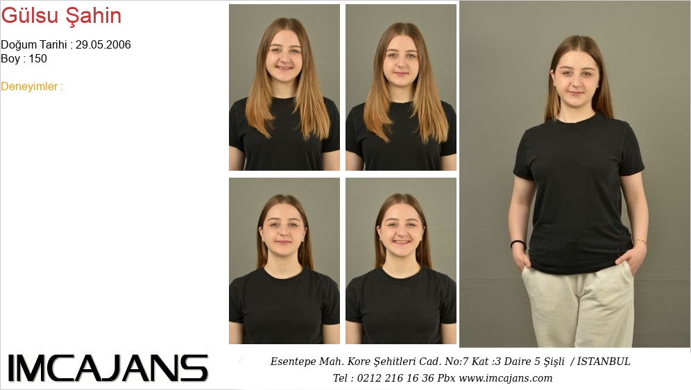 G�lsu �ahin - IMC AJANS