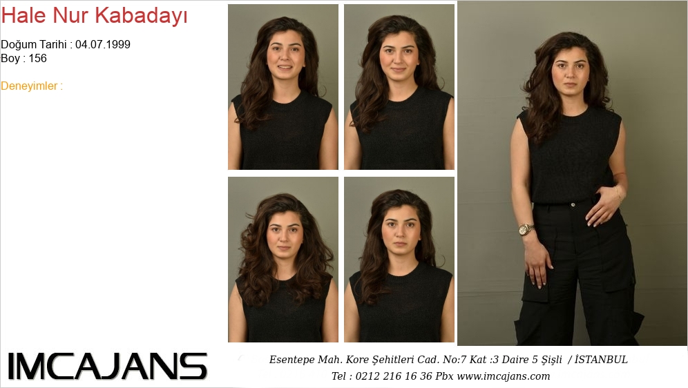 Hale Nur Kabaday� - IMC AJANS