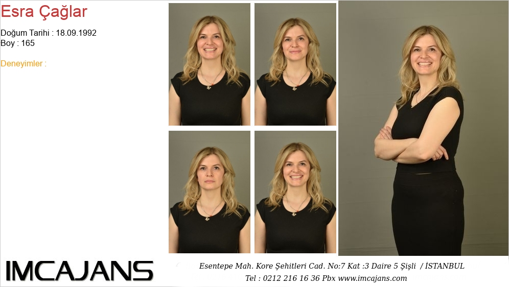 Esra �a�lar - IMC AJANS