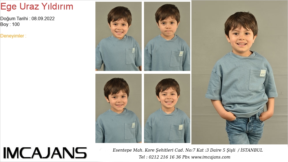 Ege Uraz Y�ld�r�m - IMC AJANS