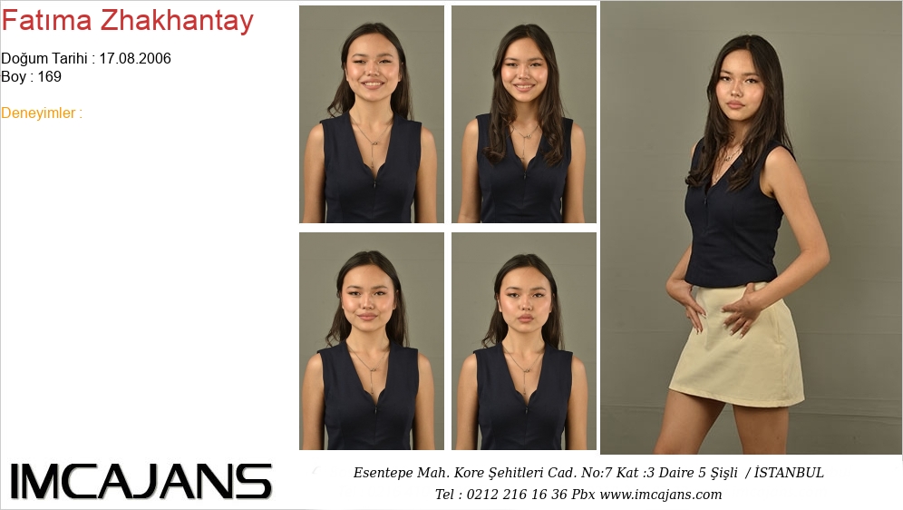 Fat�ma Zhakhantay - IMC AJANS